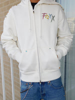 Icy jewel zip up Hoodie