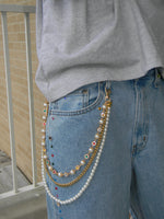 Diamonds & pearls biker chain