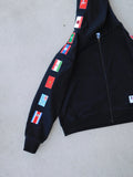 International Foxx “Boxy zip up “