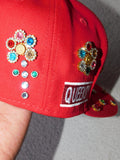 Queens flower fitted “Red”