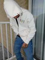 Icy jewel zip up Hoodie