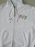 Icy Double Zip Jewel hoodie