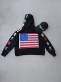 International Foxx “Boxy zip up “