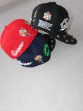 Black Queens flower fitted