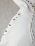 Icy jewel zip up Hoodie